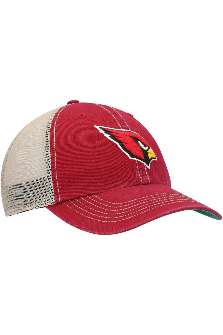 Men's '47 Cardinal/Natural Arizona Cardinals Trawler Trucker Clean Up Snapback Hat, Alternate, color, Cardinal