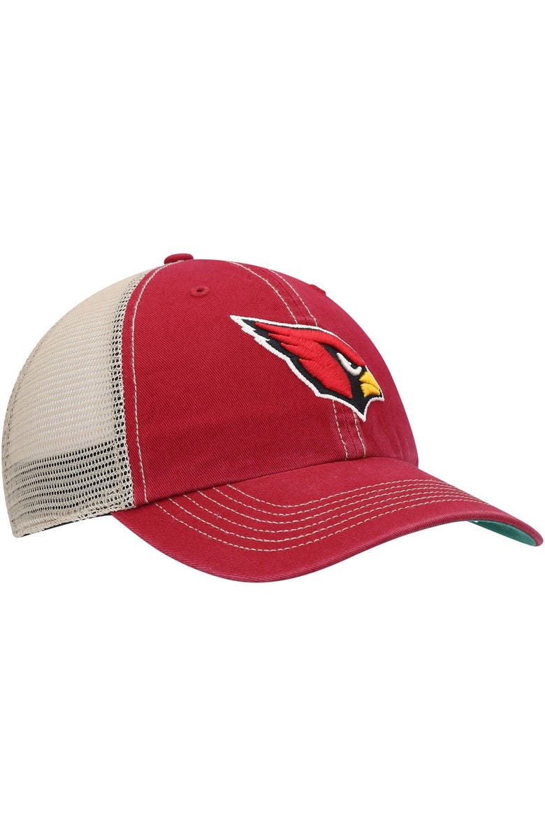 '47 Men's '47 Cardinal/Natural Arizona Cardinals Trawler Trucker Clean Up Snapback Hat, Alternate, color, Cardinal