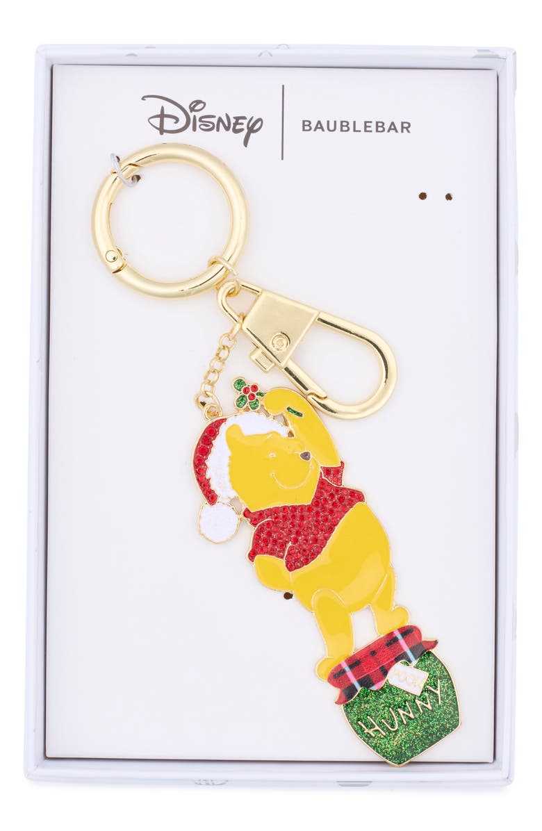 BaubleBar Winnie The Pooh Christmas Bag Charm, Main, color, Yellow Multi