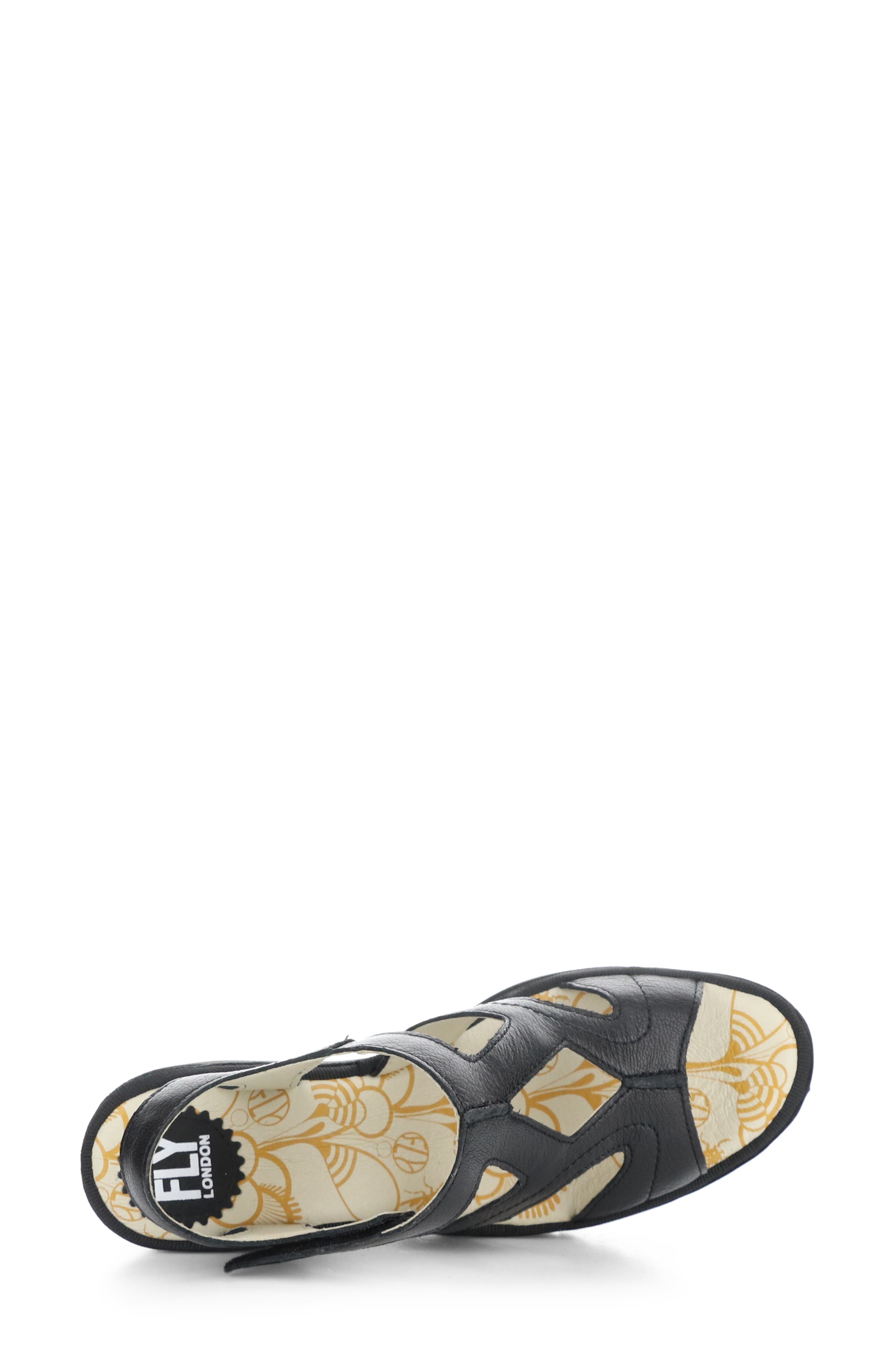 Fly London Yotu Platform Wedge Sandal, Alternate, color, 000 Black Mousse