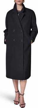 Donna Karan New York Double Breasted Slouch Coat