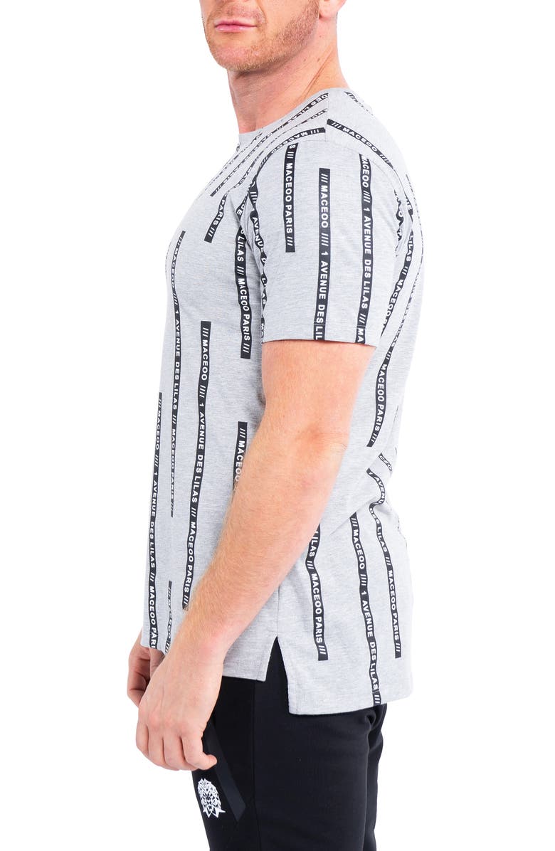 Maceoo Stretch Cotton T-Shirt, Alternate, color, Grey
