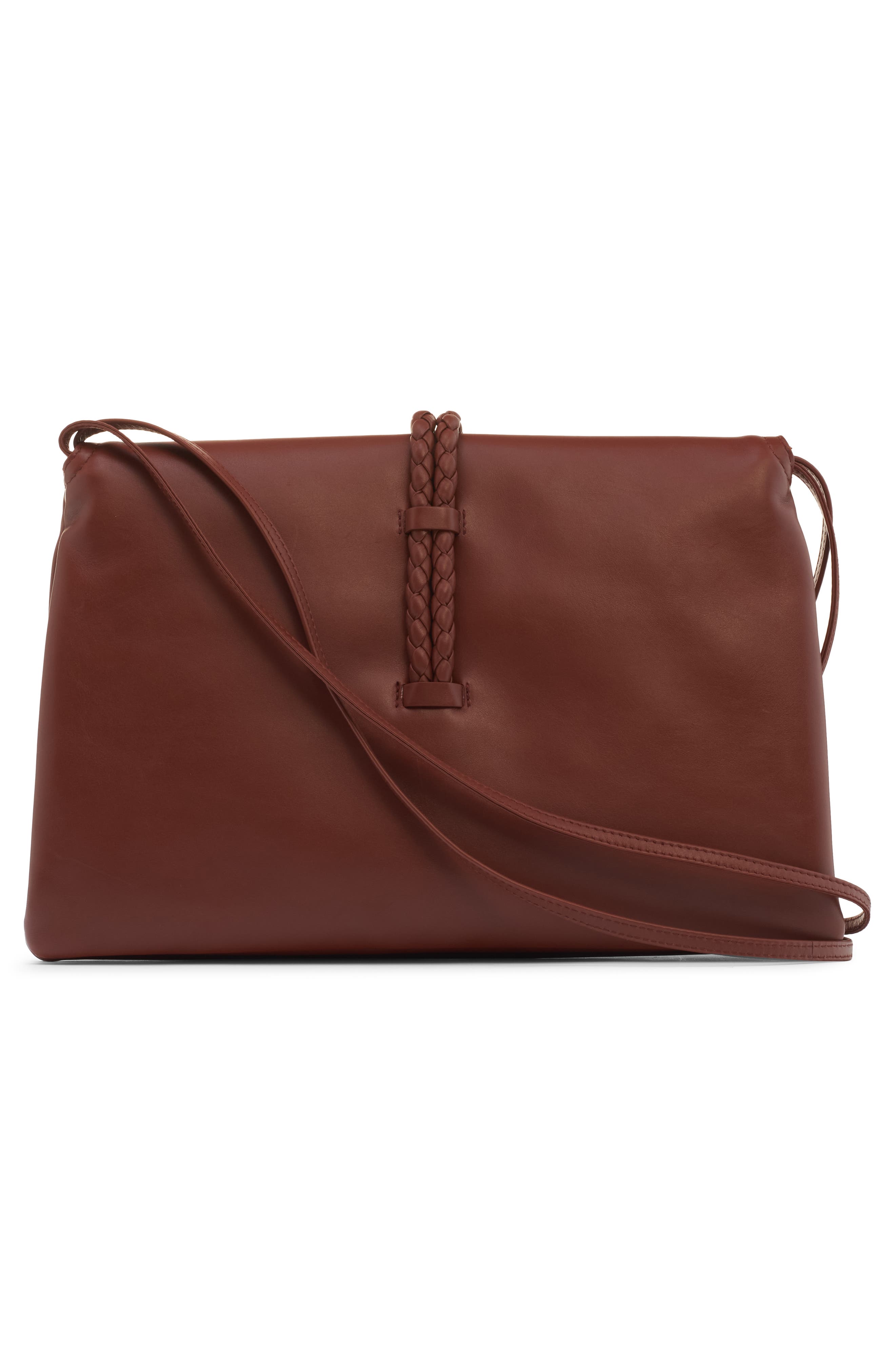 Bottega Veneta Medium Liberta Leather Shoulder Bag, Alternate, color, 2506 Sapele-Muse Brass