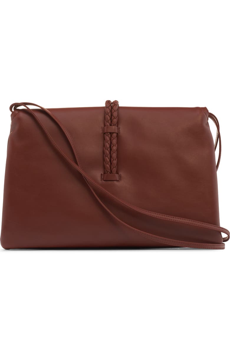 Bottega Veneta Medium Liberta Leather Shoulder Bag, Alternate, color, 2506 Sapele-Muse Brass