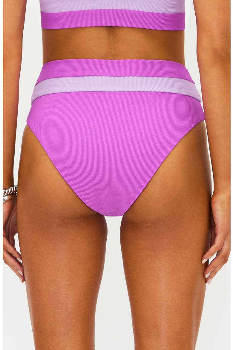 Heidi High Rise Bikini Bottoms, Alternate, color, LAVENDER