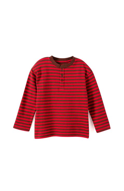 Kid's Henley Button Long Sleeve