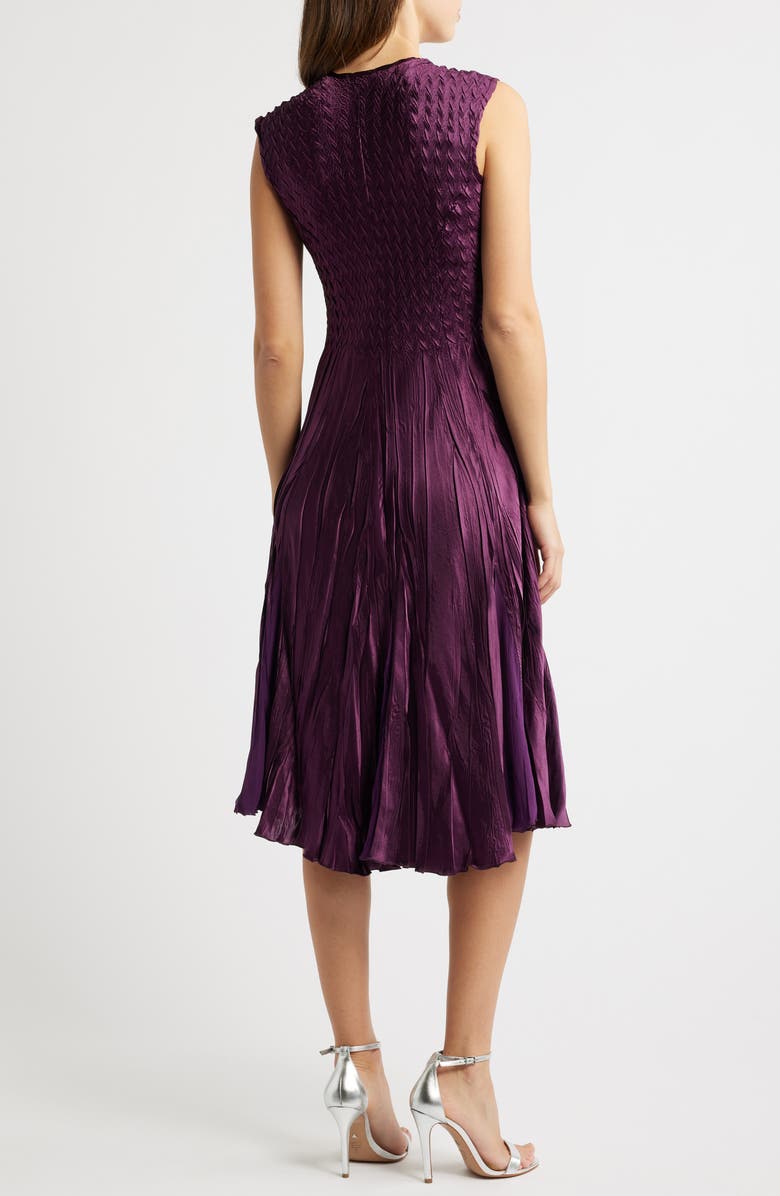 Komarov Tiered Charmeuse & Chiffon Cocktail Dress, Alternate, color, 