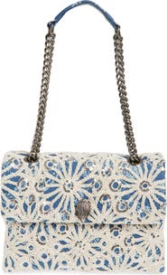 Kurt Geiger London Large Kensington Sequin Crochet Shoulder Bag
