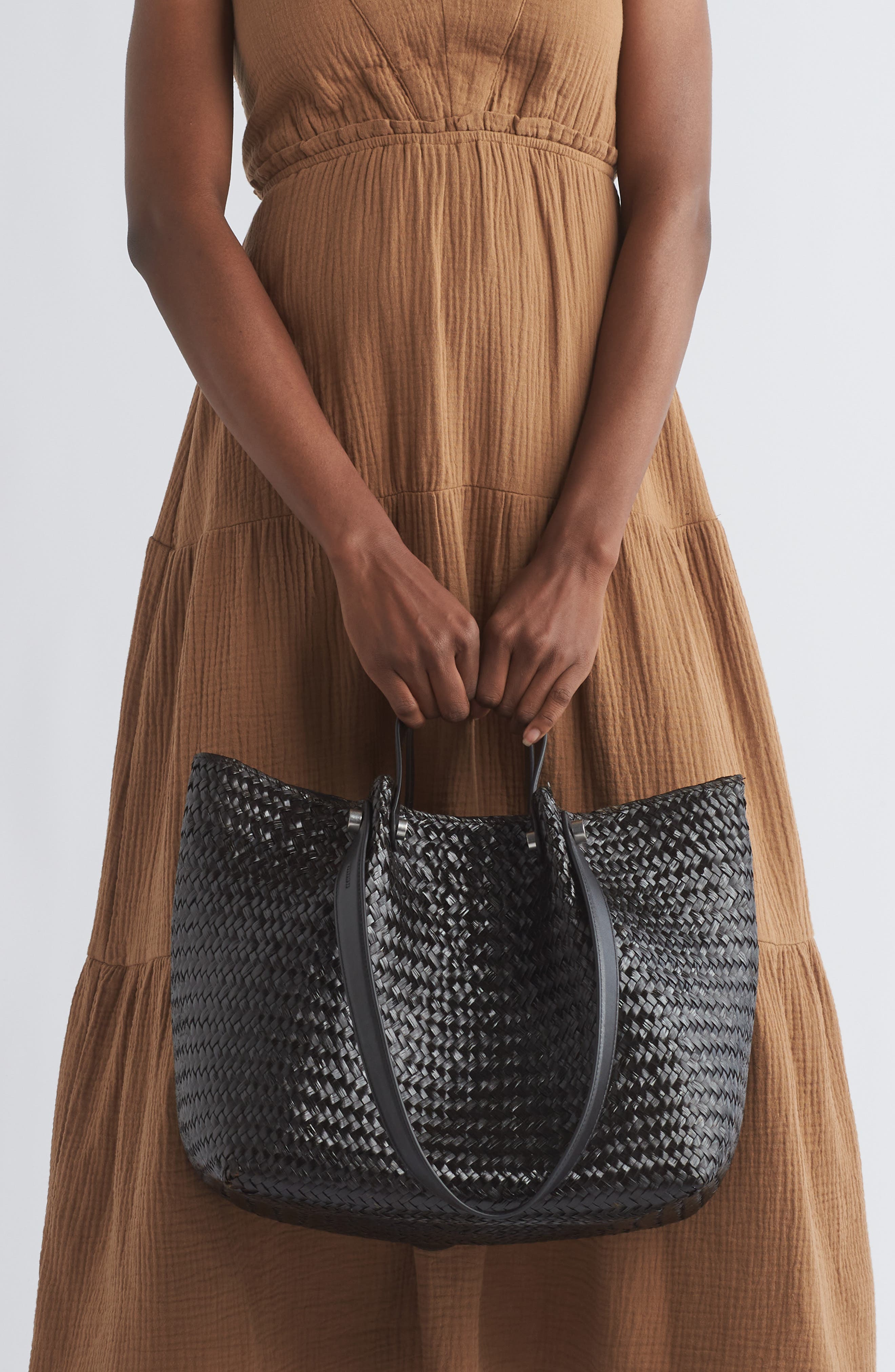 AllSaints Allington Straw Tote, Alternate, color, 