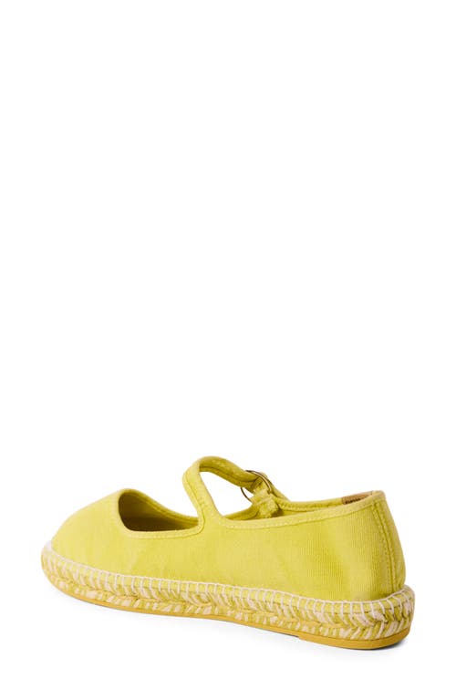 Free People Oasis Mary Jane Espadrille In Washed Lemon
