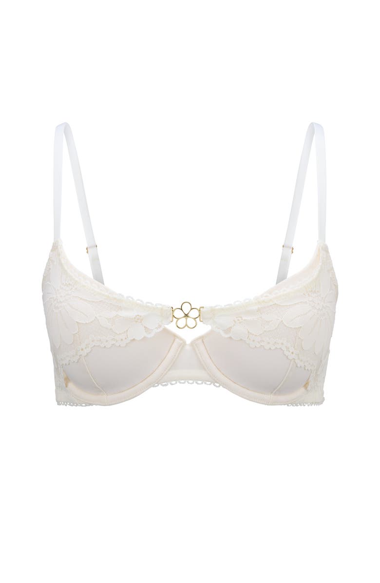 Adore Me Amaryllis Contour Demi Bra, Alternate, color, Light White