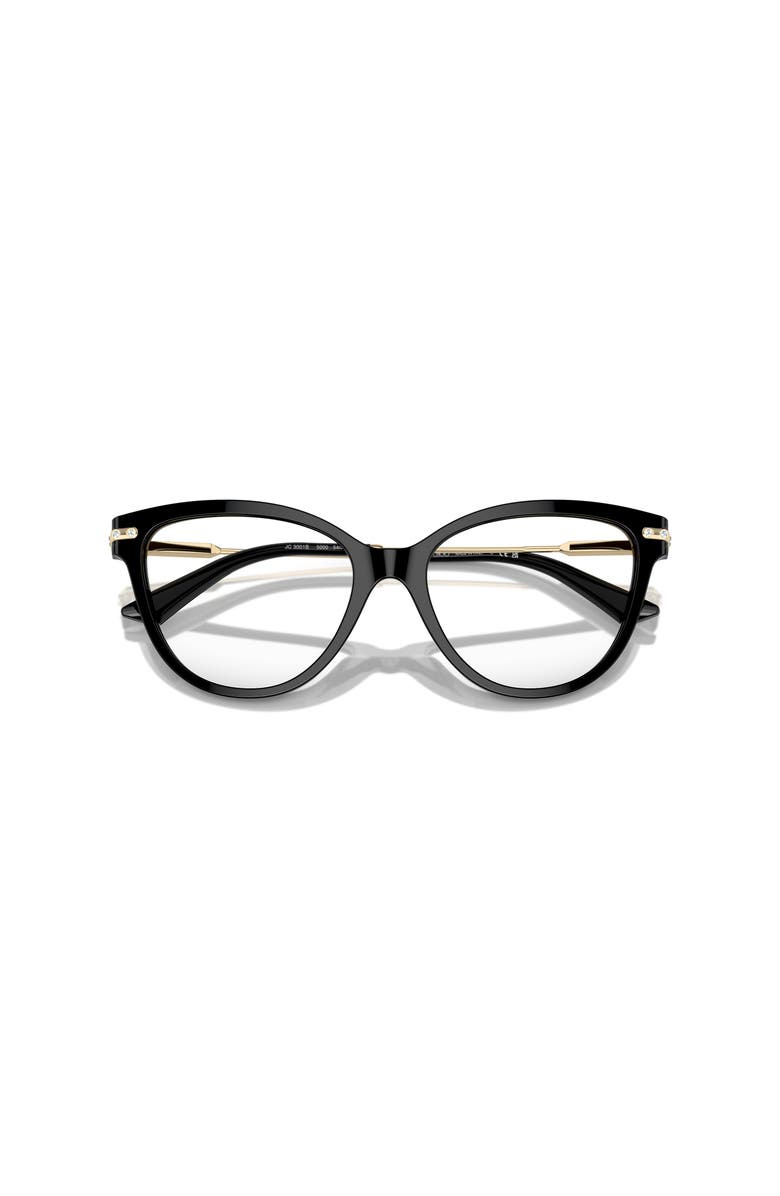 Jimmy Choo 52mm Cat Eye optical glasses, Alternate, color, Black