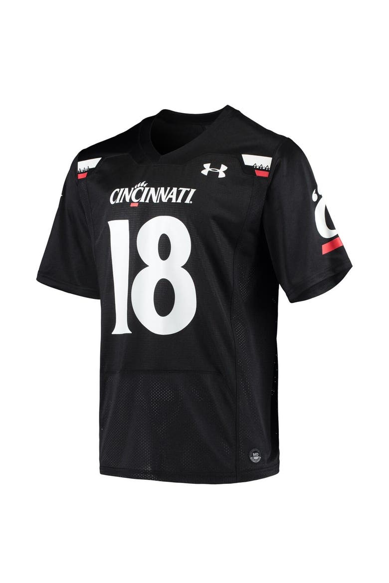 Men's Under Armour Travis Kelce Black Cincinnati Bearcats Replica Alumni Jersey, Alternate, color, Black