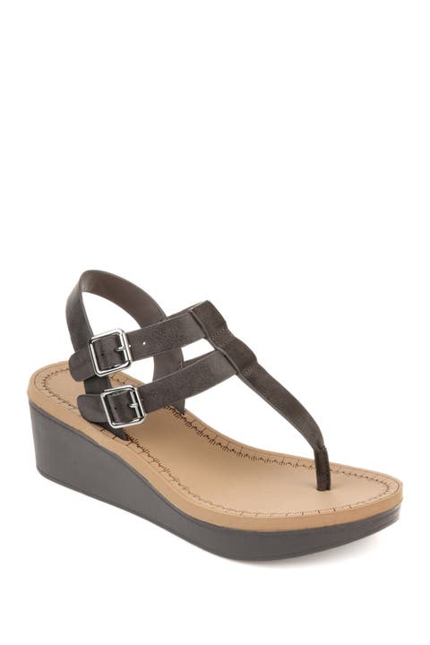 JOURNEE Bianca Wedge Sandal (Women)