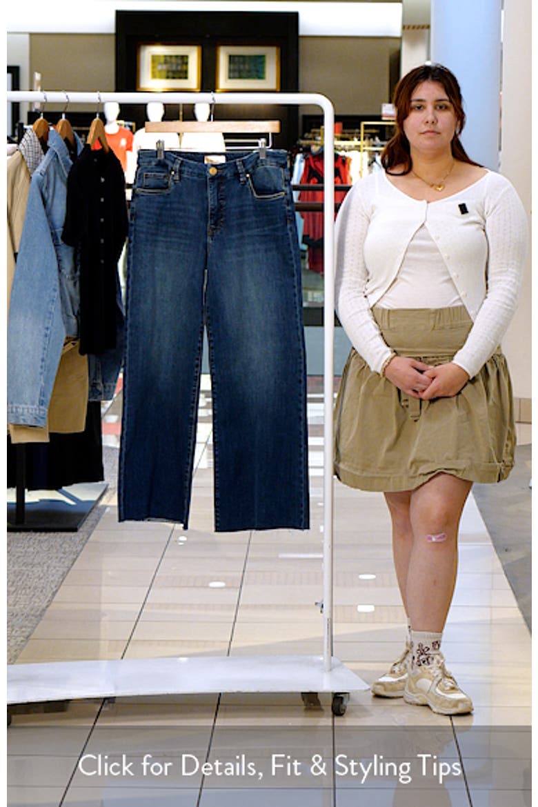 Meg Raw Hem High Waist Wide Leg Jeans video