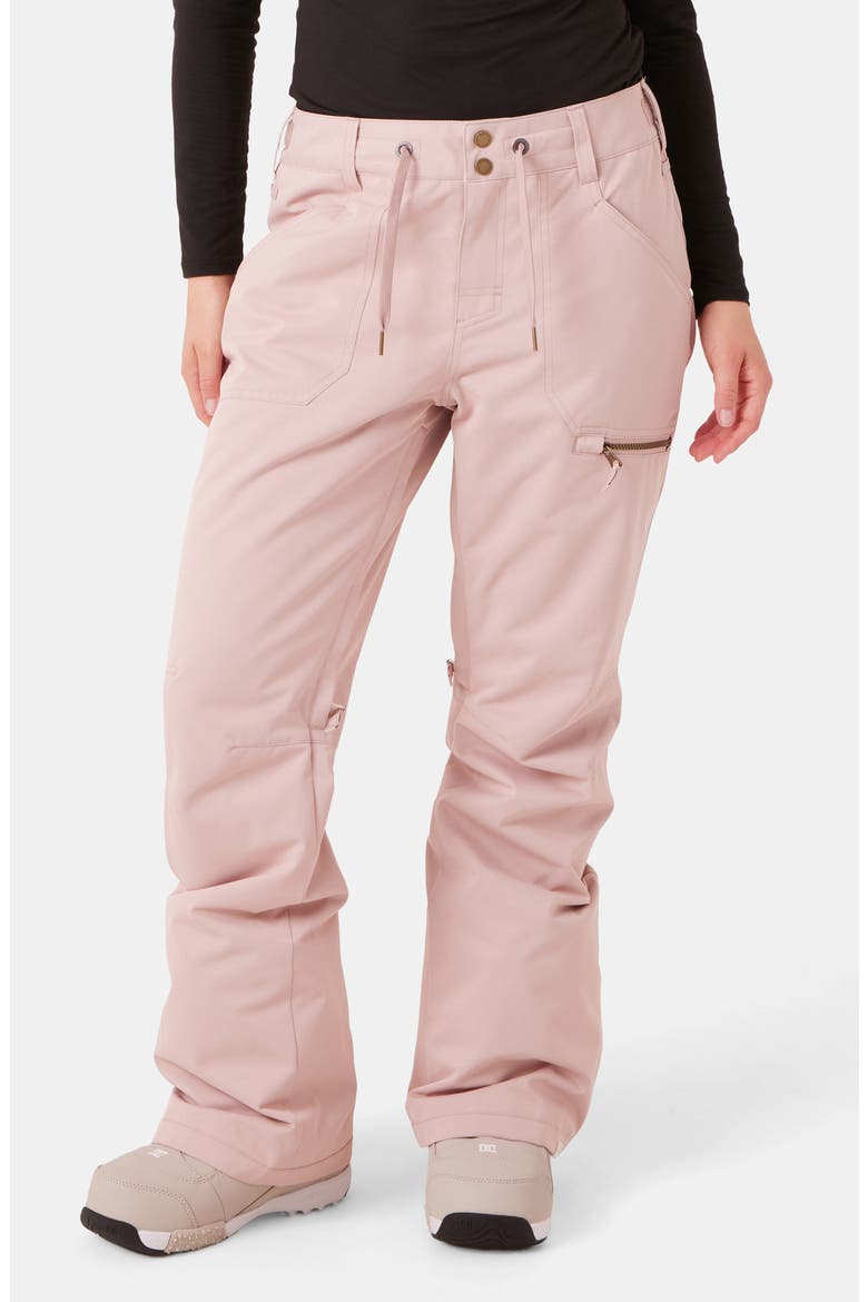 Nadia Insulated Waterproof Snow Pants, Main, color, ADOBE ROSE