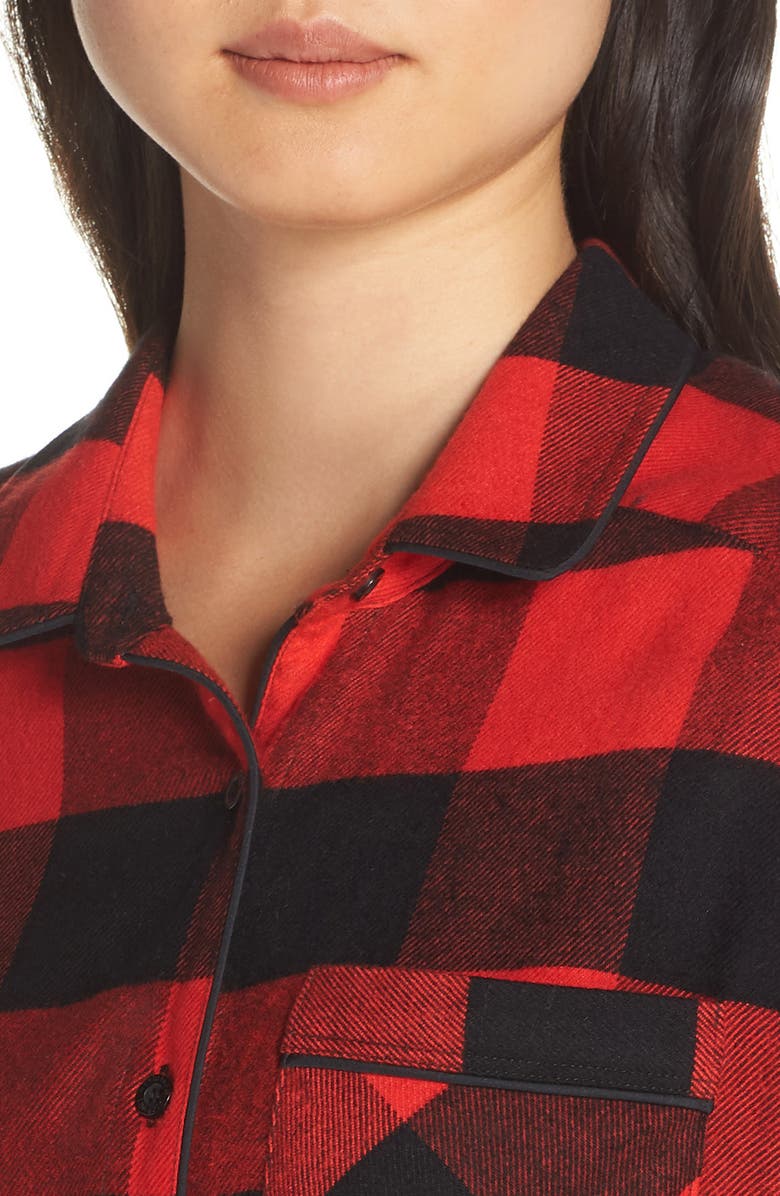 Nordstrom Flannel Nightshirt, Alternate, color, 