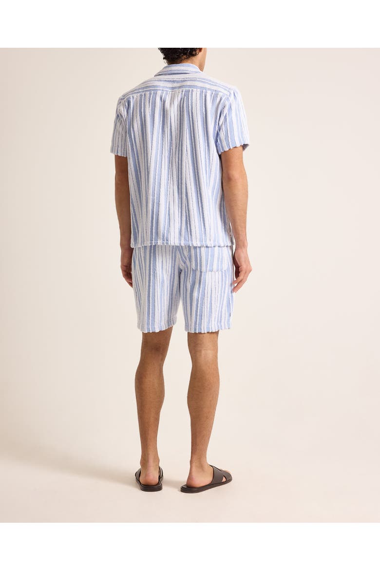 Howell Towelling Relaxed Towelling Stripe Shirt, Alternate, color, AERO BLUE/WHITE SAND