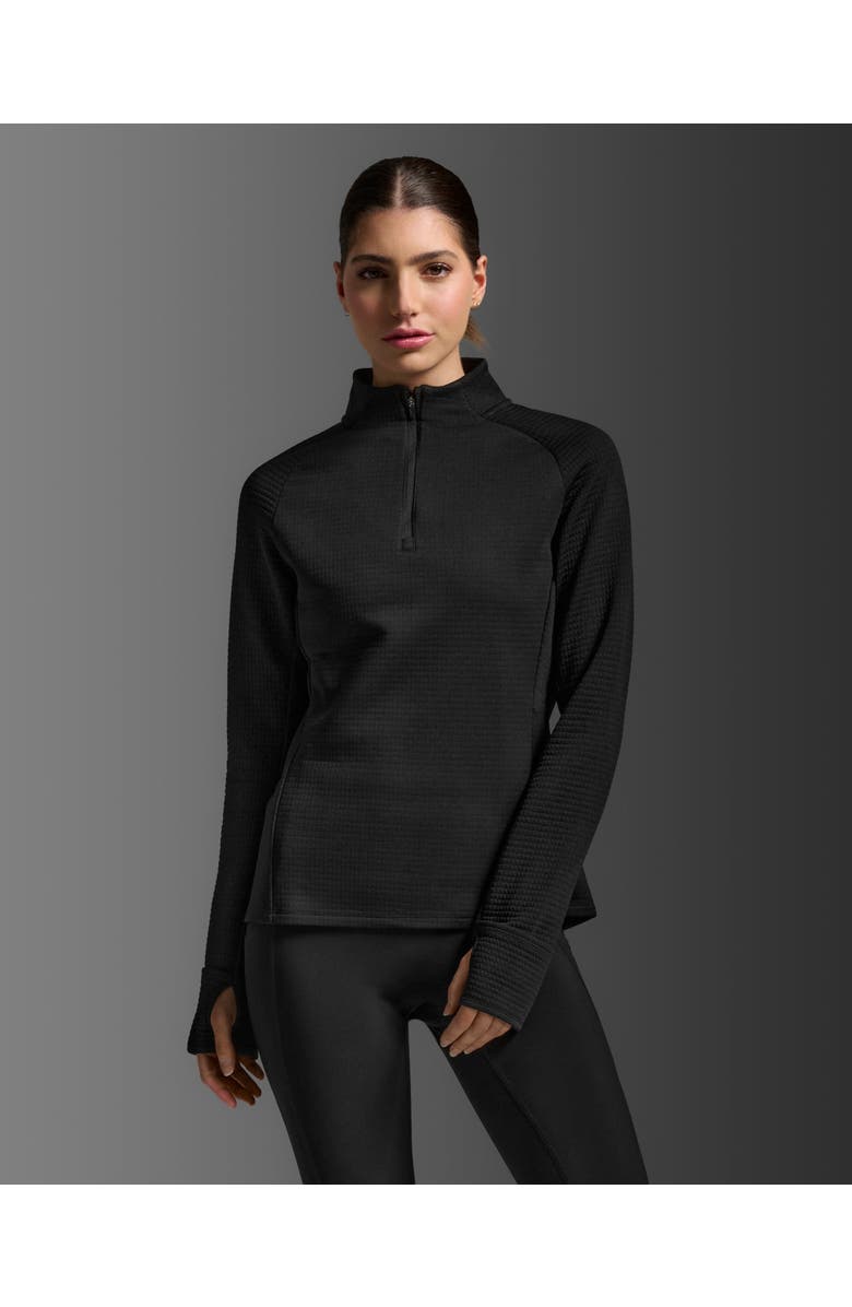 2XU Women's Ignition Haptic 1/4 Zip, Main, color, Black/Silver Reflective