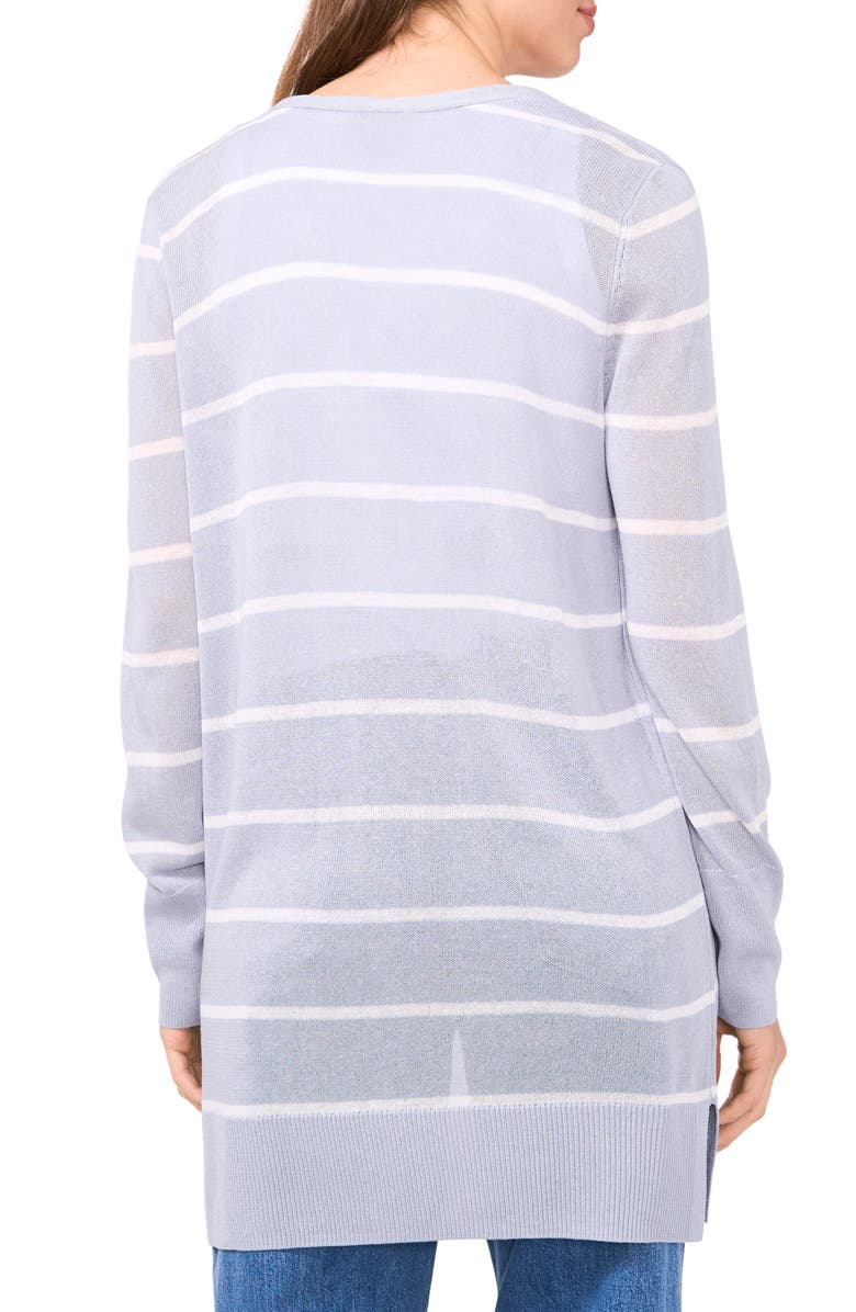 Halogen<sup>®</sup> Stripe Longline Cardigan, Alternate, color, Blue Fog