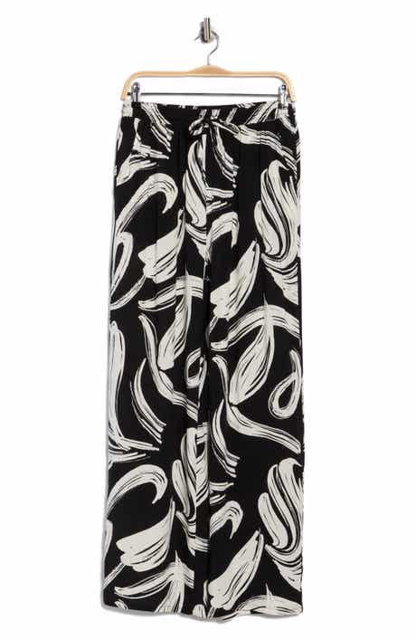 Halogen® Print Tie Waist Wide Leg Pants