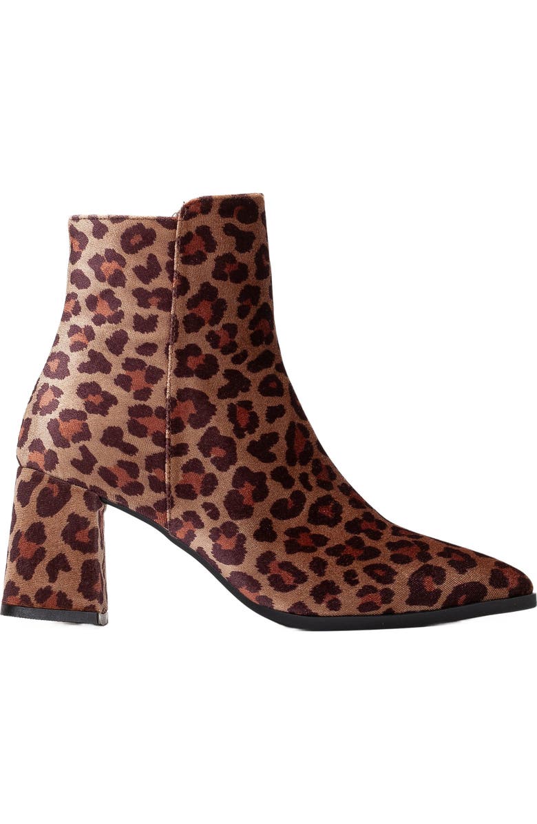 Forever & Always Shoes Leia Leopard Print Ankle Boots, Main, color,
