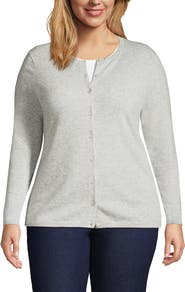 Lands' End Cashmere Cardigan Sweater