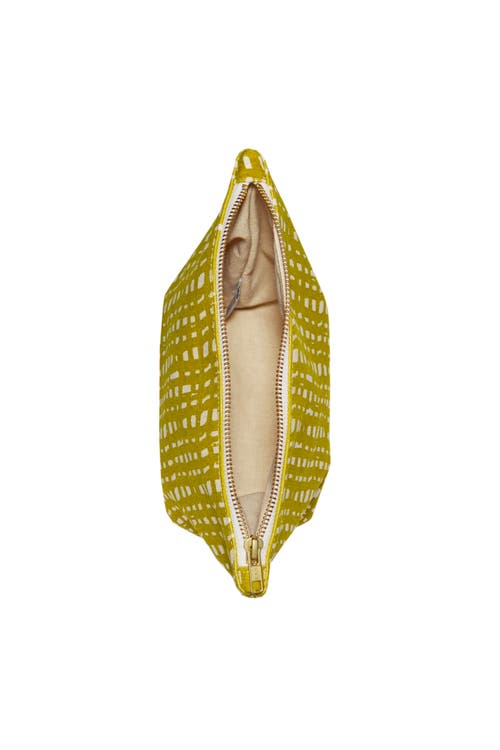 Dance Happy Ivy Cosmetic Bag In Golden Flax