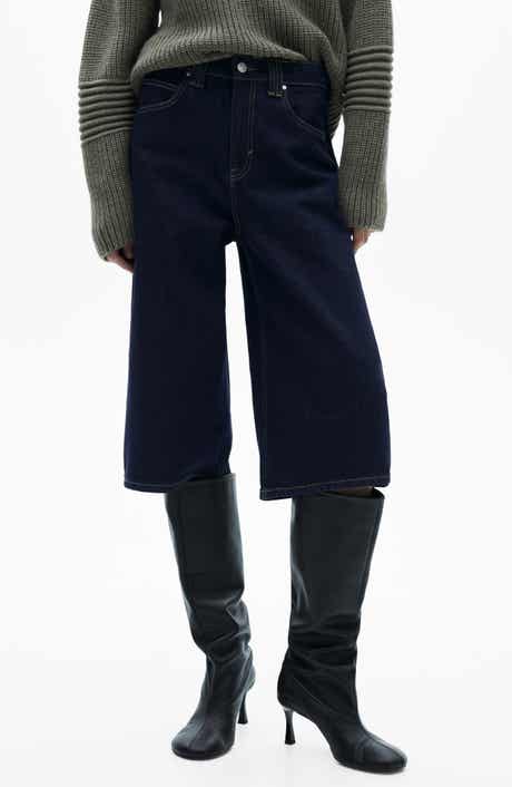 Relaxed Long Denim Shorts