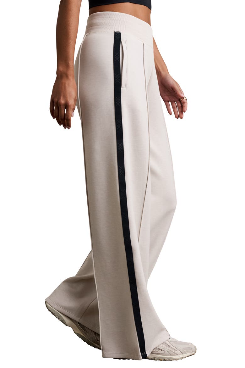 Dreamglow Performance High Waist Wide Leg Trousers, Alternate, color, SAND/ PURE BLACK