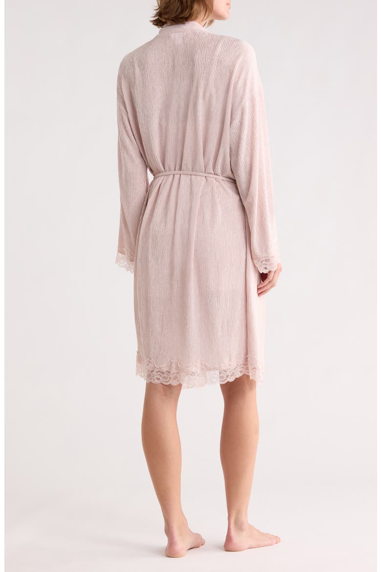Pleated Lace Trim Pajamas, Alternate, color, PALE PEONY