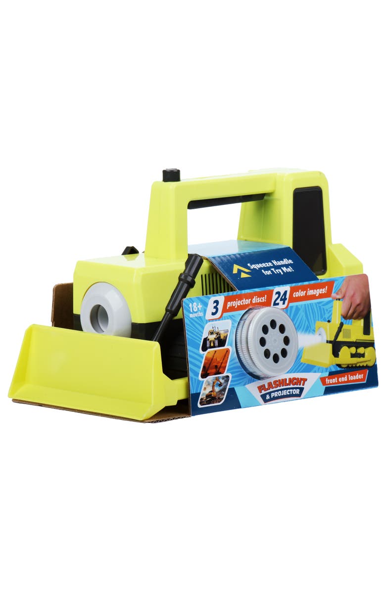Kid Galaxy Construction Front End Loader Flashlight and Projector, Alternate, color, Multicolored