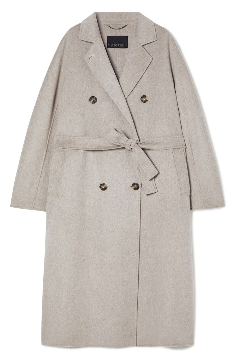Marina Rinaldi Bolivar Virgin Wool Coat, Alternate, color, Turtledove Grey