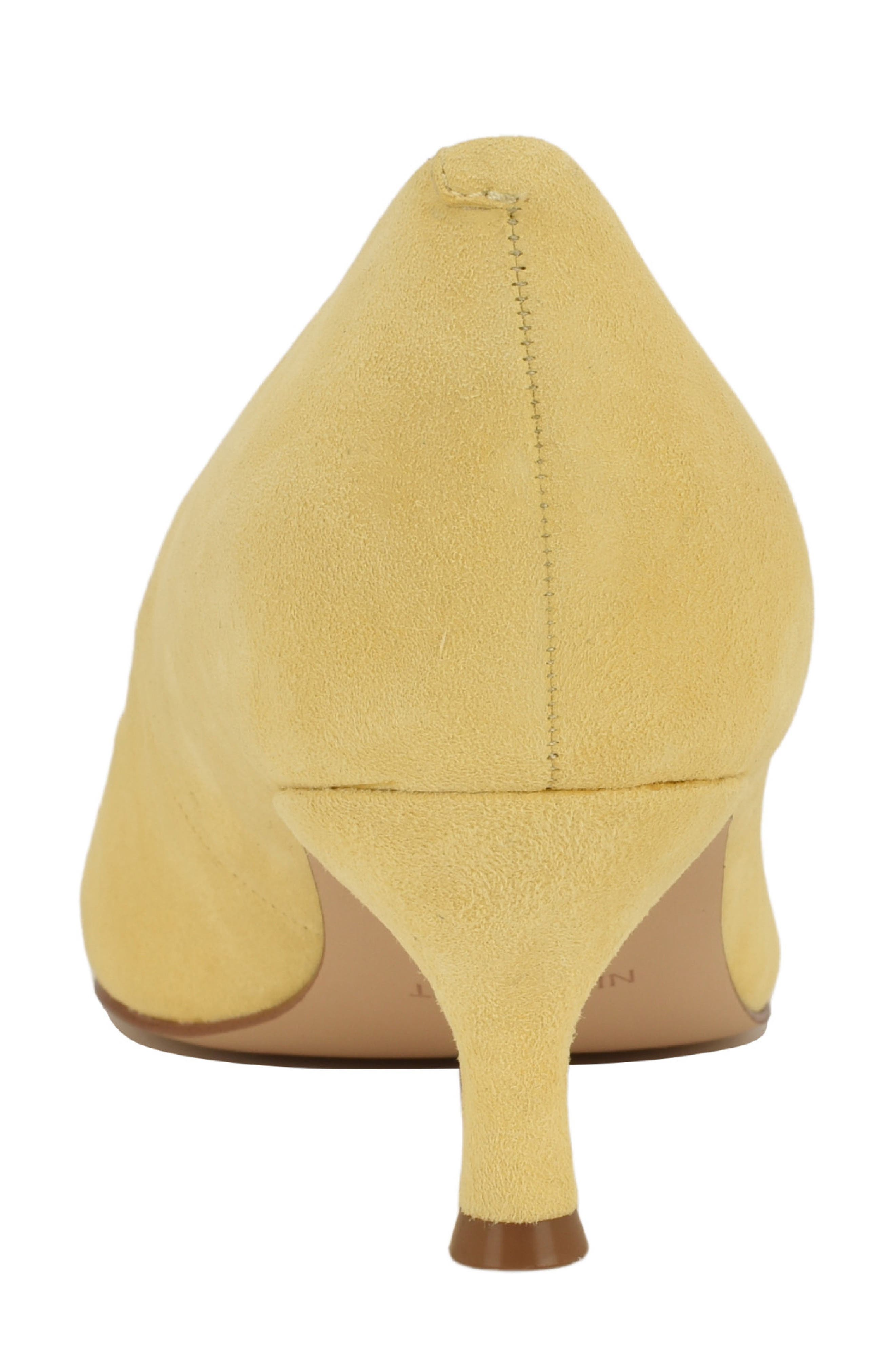 Siskp Pointed Toe Kitten Heel Pump, Alternate, color, YELLOW