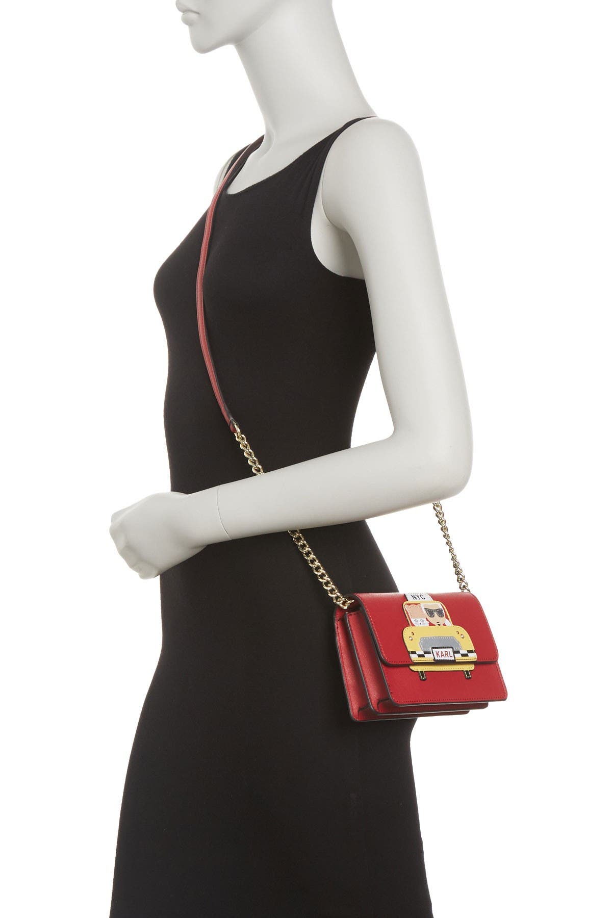 KARL LAGERFELD PARIS Maybelle Printed Crossbody Bag, Alternate, color, 