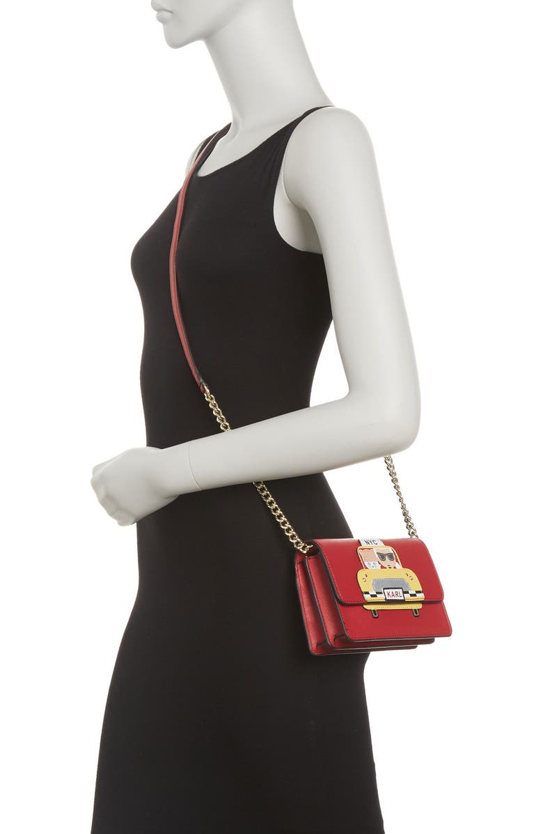 KARL LAGERFELD PARIS Maybelle Printed Crossbody Bag, Alternate, color,