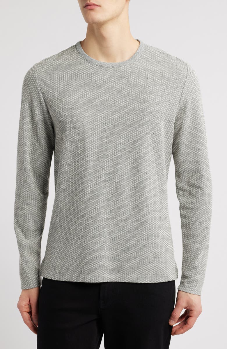 Robert Barakett Vandura Textured Crewneck Sweatshirt, Main, color, Grey