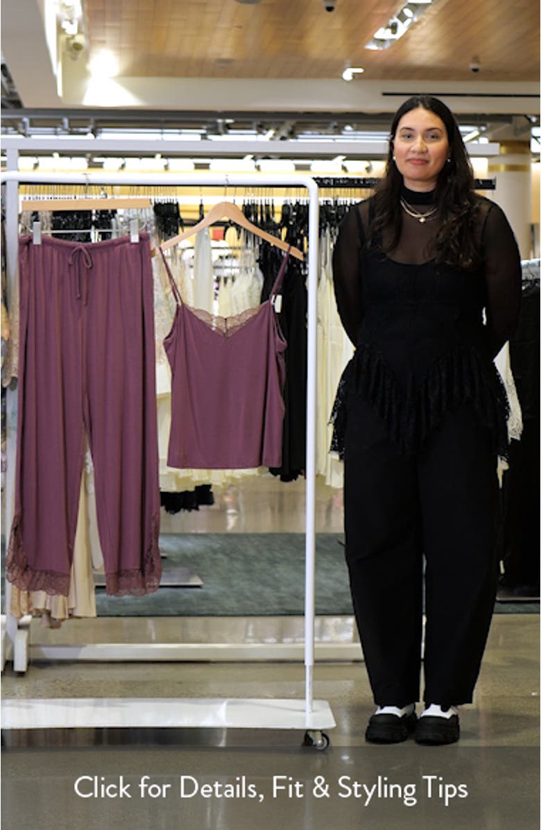 Moonlight Eco Lace Trim Pajamas, sales video thumbnail