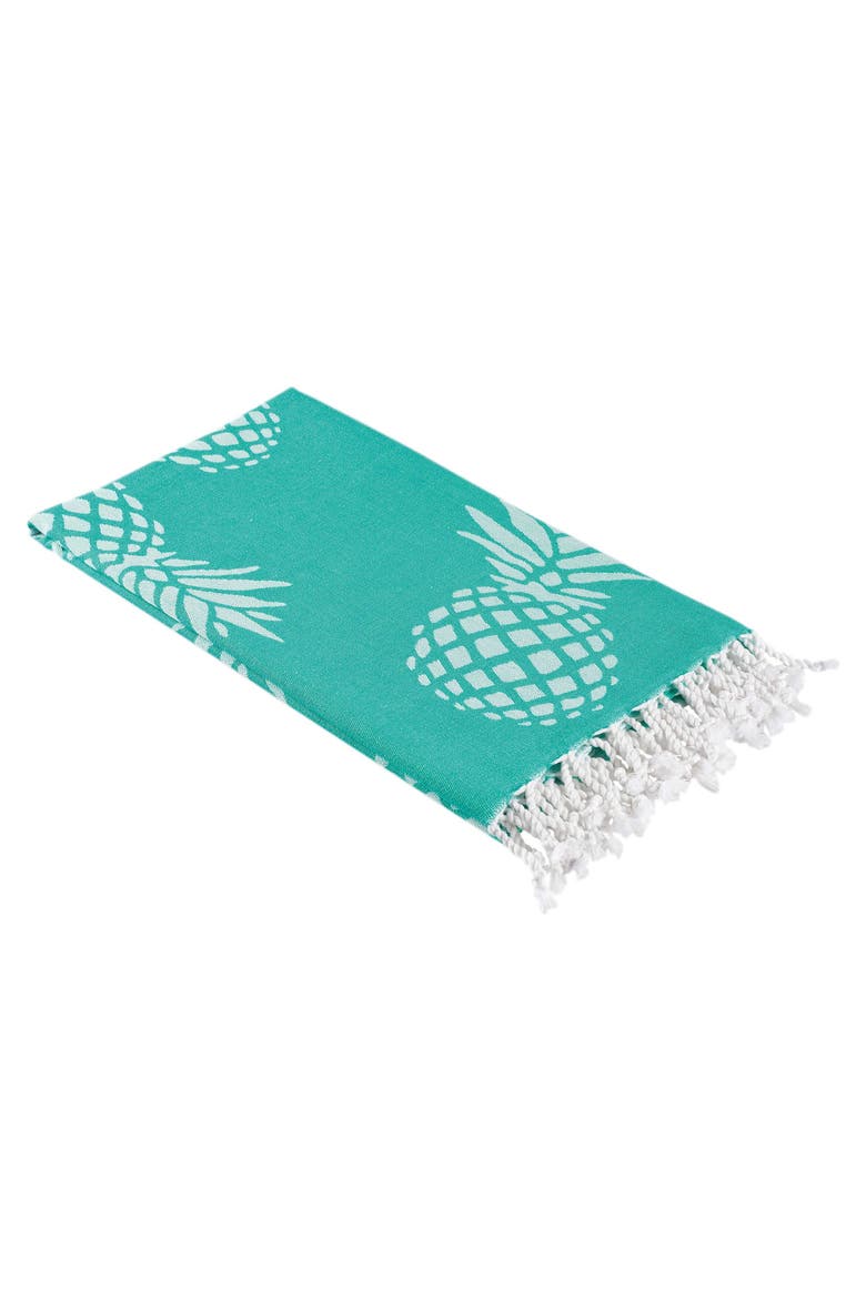 Pineapple Organic Sand Free Turkish Towel, Alternate, color, Mint