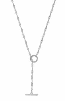 Ember Fine Jewelry 14K White Gold Toggle Chain Necklace