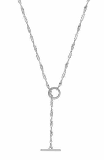 Ember Fine Jewelry 14K White Gold Toggle Chain Necklace