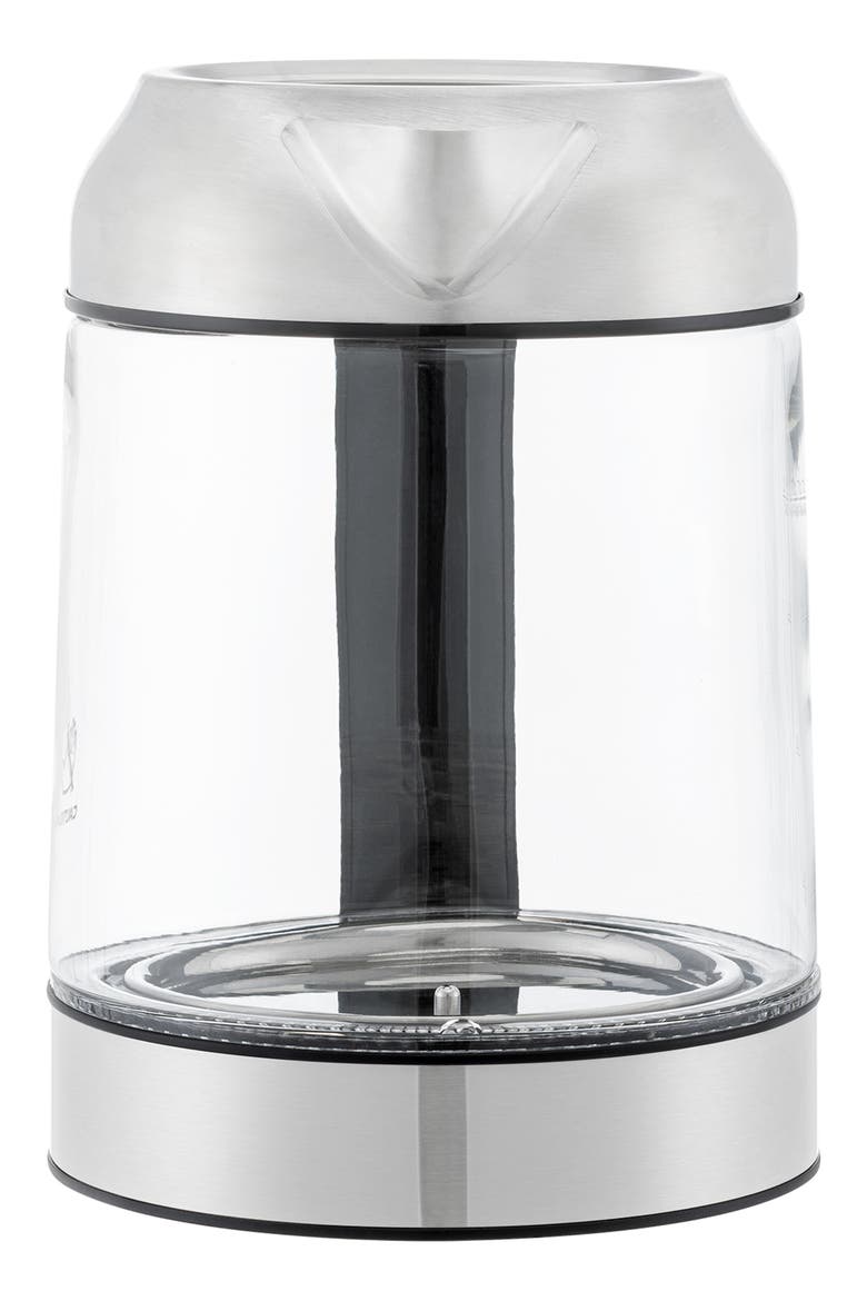 Glass 1.7-Liter Electric Kettle, Alternate, color, SILVER