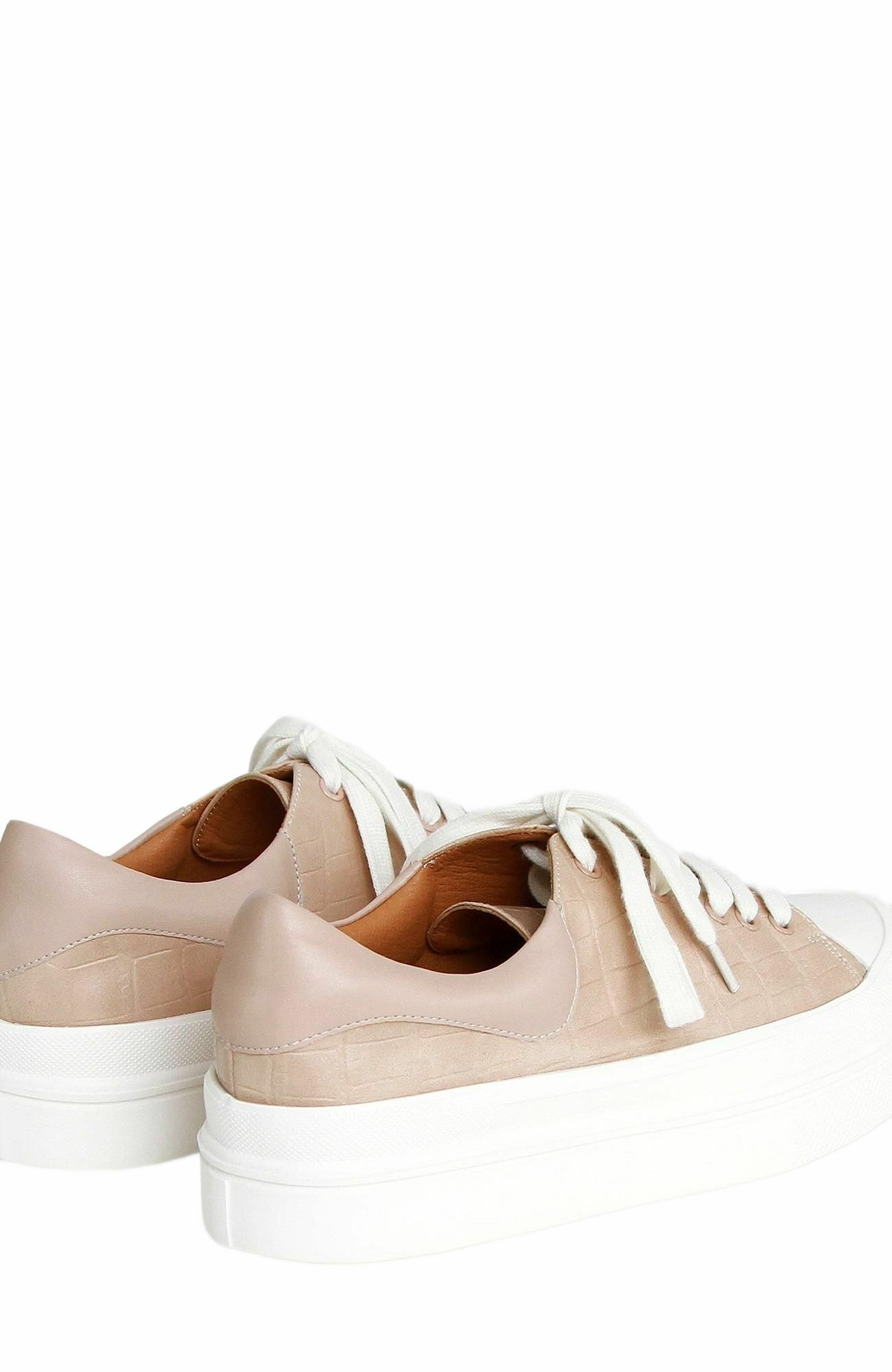Just A Dream Croc Leather Sneaker, Alternate, color, Blush