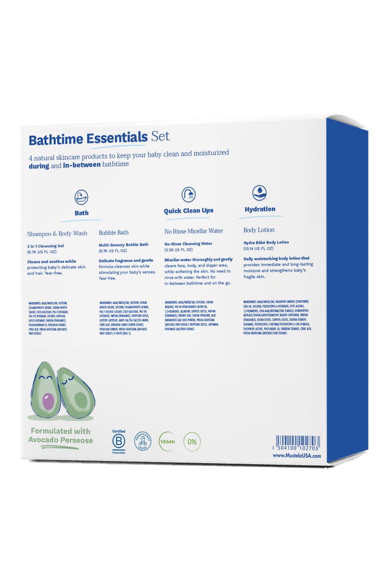 Bathtime Essentials Gift Set, Alternate, color, WHITE