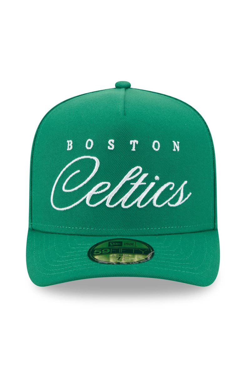 New Era Men
s New Era Kelly Green Boston Celtics 2025 NBA Draft A-Frame 59FIFTY Fitted Hat, Alternate, color, Kelly Green