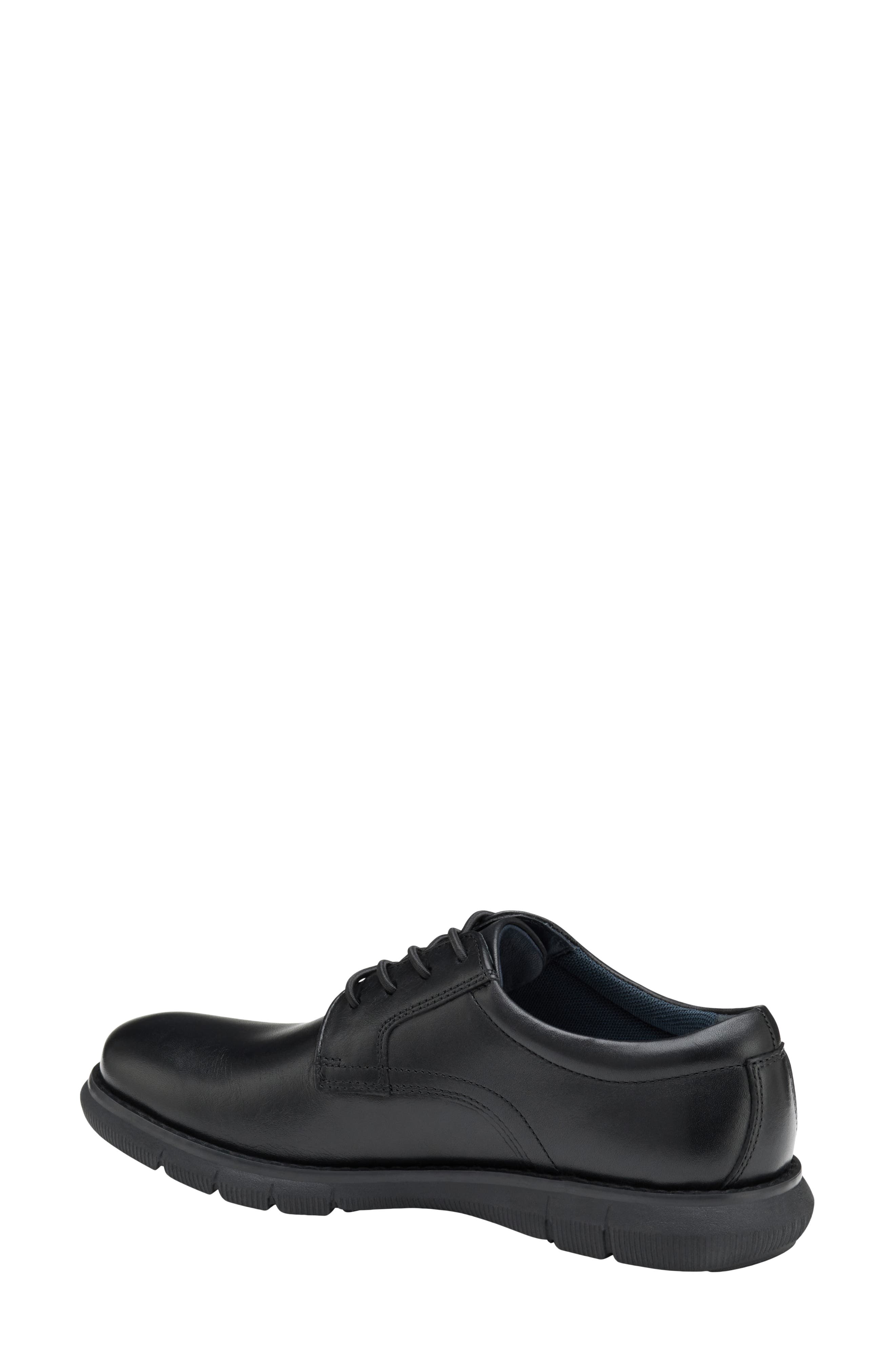 Johnston & Murphy Kids' Holden Plain Toe Oxford Shoe, Alternate, color, Black Full Grain