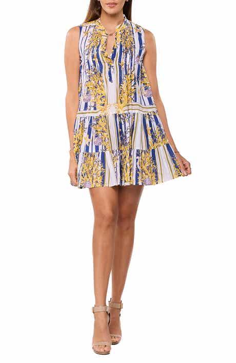 RANEES Drop Hem Shift Minidress