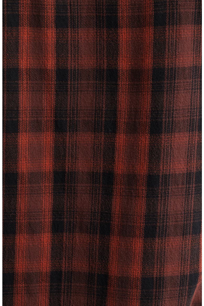 Mason Plaid Flannel Button-Up Shirt, Alternate, color, BURGUNDY MULTI