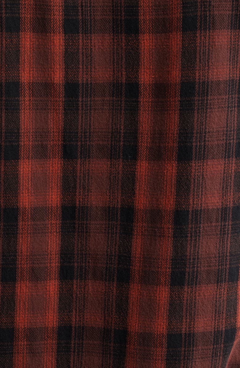 AG Mason Plaid Flannel Button-Up Shirt, Alternate, color, Burgundy Multi