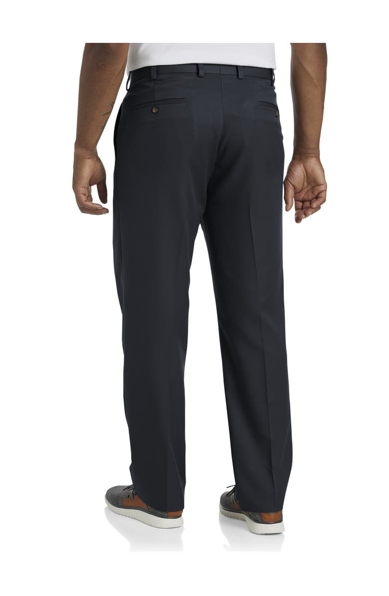 B+T Essentials Big & Tall Microfiber Dress Pants, Alternate, color, Black